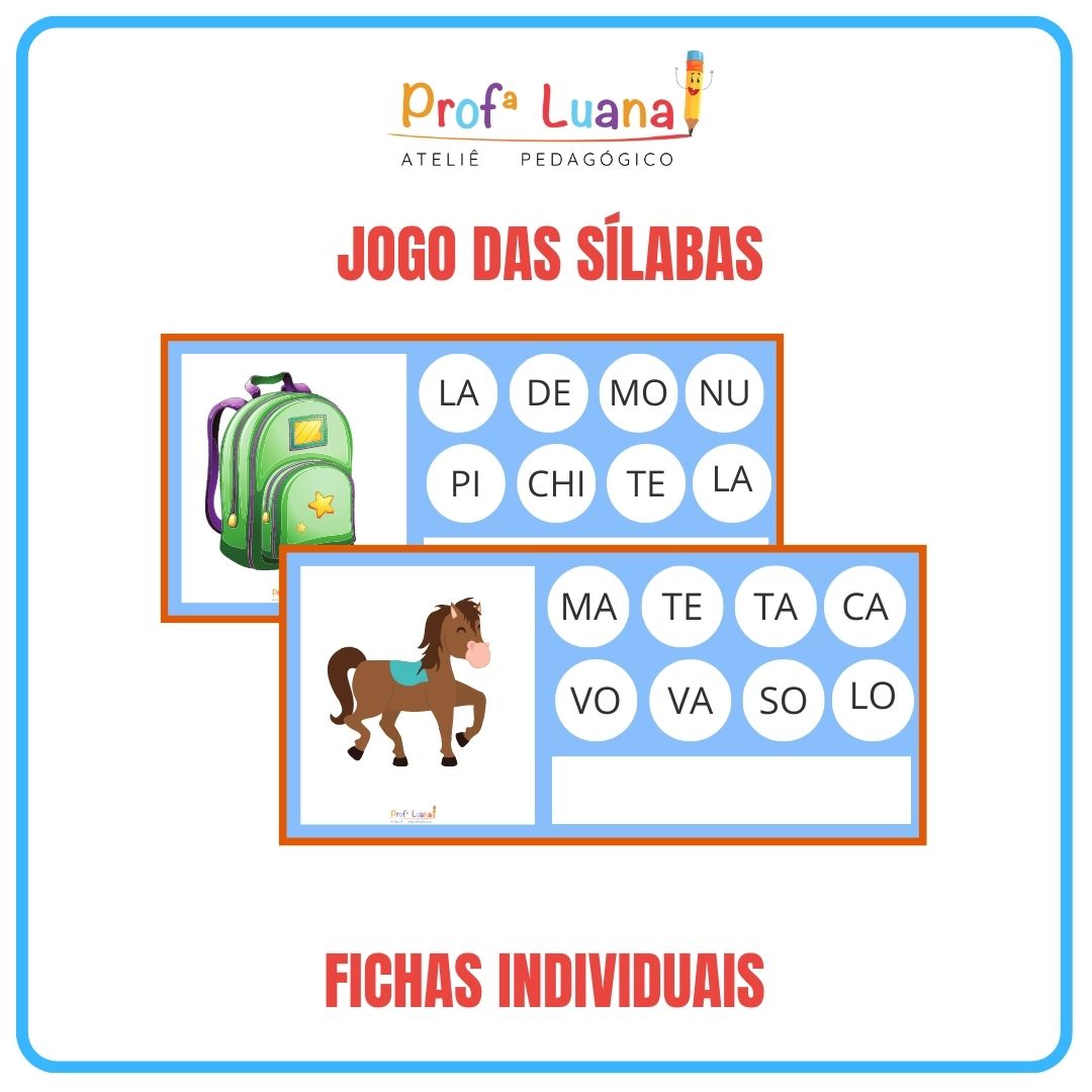 Jogo palavras em silabas