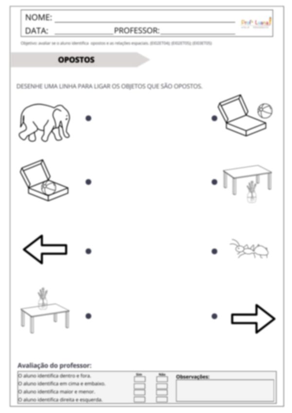 Avaliação Diagnóstica - Ed Infantil ( Português e  Matemática) - Image 6