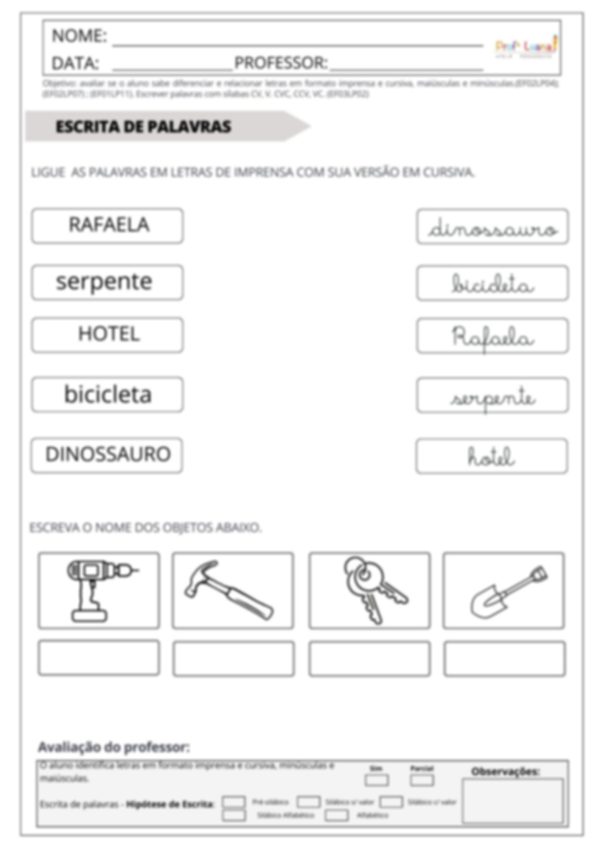 Avaliação Diagnóstica PORTUGUÊS 3º ao 5º ano - Image 2