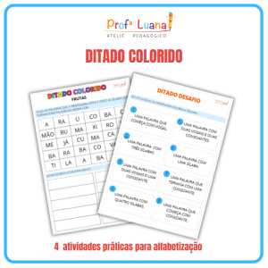 Ditado colorido e Ditado desafio